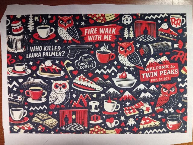 4 Telas Twin Peaks para manualidades