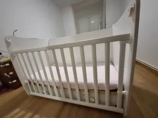 Cuna balancín blanca 120x60