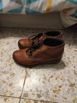 Botines de piel mujer