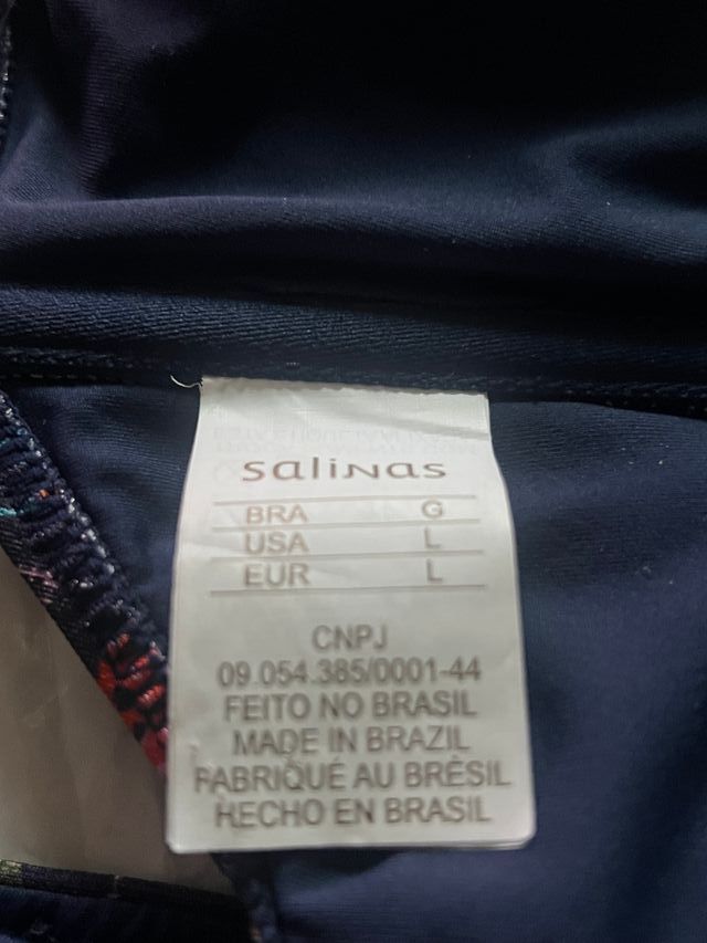 Bikini Conchas Salinas Negro Multicolor