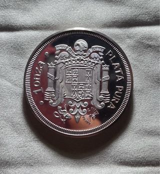 2 Monedas Plata Conmemorativas Franco 1oz