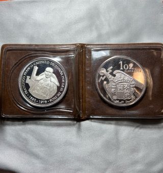 2 Monedas Plata Conmemorativas Franco 1oz