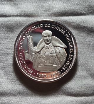 2 Monedas Plata Conmemorativas Franco 1oz