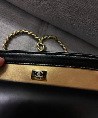 Borsa Chanel Pelle Nera e Oro