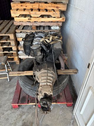 Motor Mercedes OM602 con caja 5v