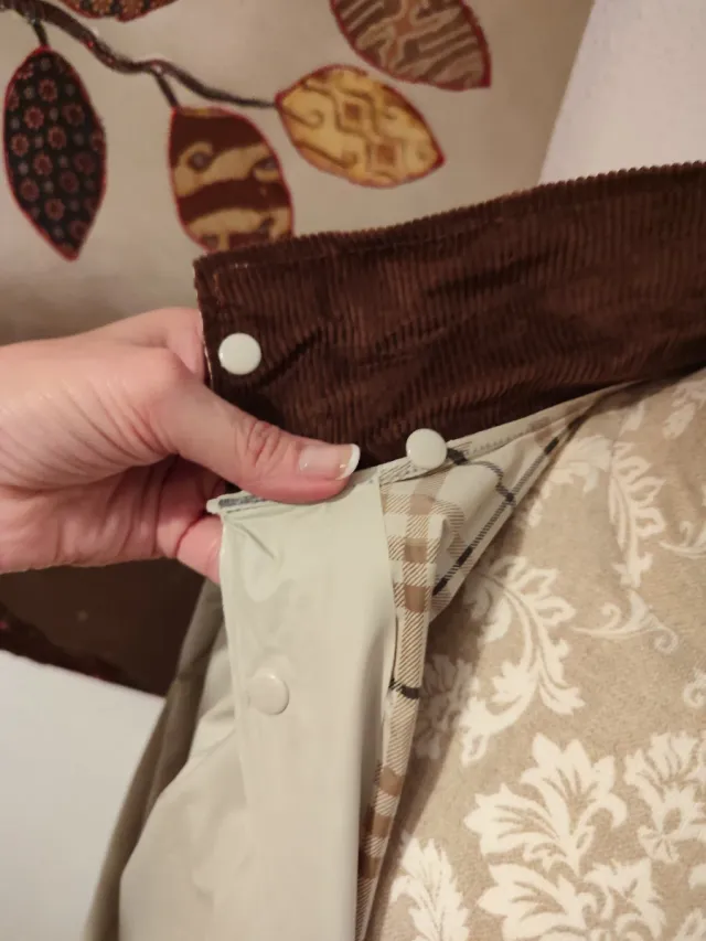 Gabardina fina impermeable beige Talla L