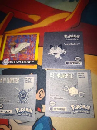 Cromos Pokémon Antiguos Varios
