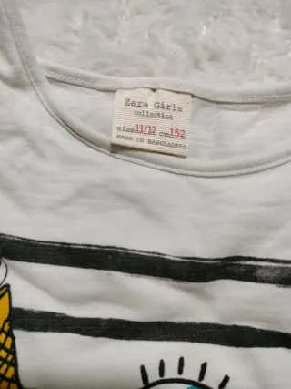 Camiseta blanca con estampado
