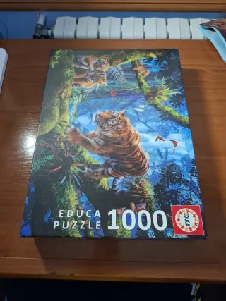 Puzzle Educa 1000 Piezas Tigres Selva