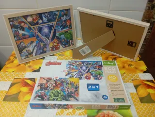 2 Puzzles Vengadores + Cuadro/Marco