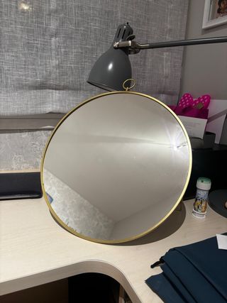 Espejo Redondo Dorado 40cm