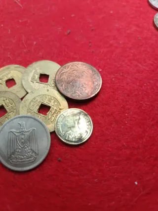 Lote monedas extranjeras