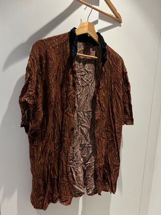 Camisa Vintage Marrón y Amarilla