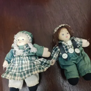Pareja Muñecos Antiguos