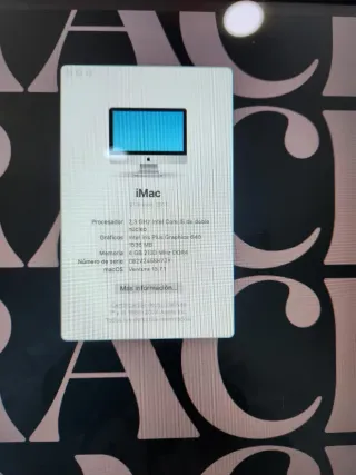 Imac Ordenador Mesa Apple Plata