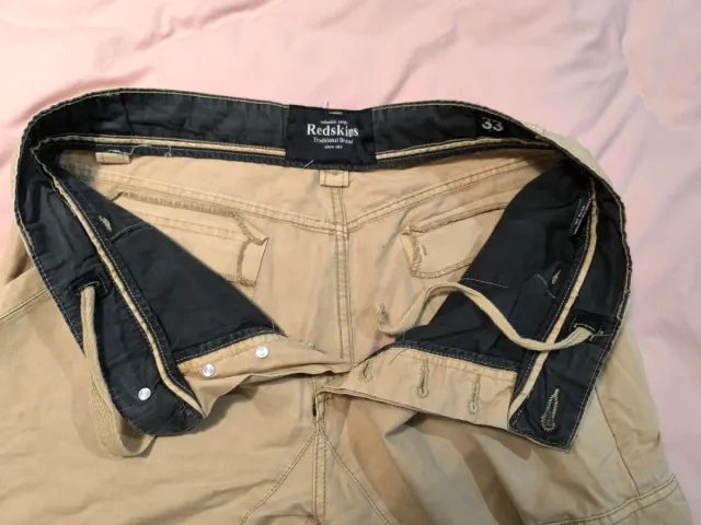Pantalón Cargo Redskins Talla 33 Beige