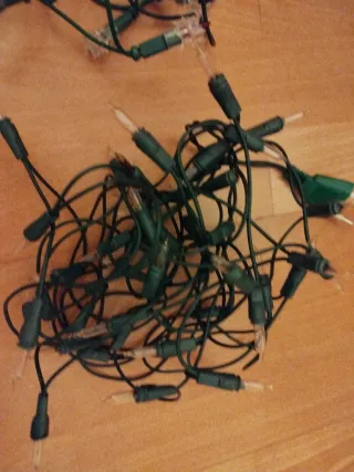 Dos juegos de luces de Navidad