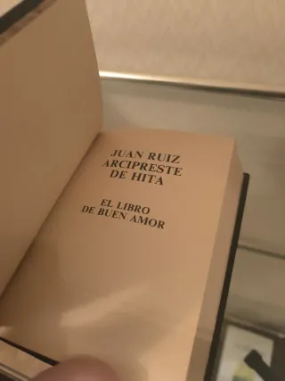 Libro del buen amor. Arcipreste de hita.