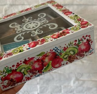 Scatola porta te' e tisane in legno