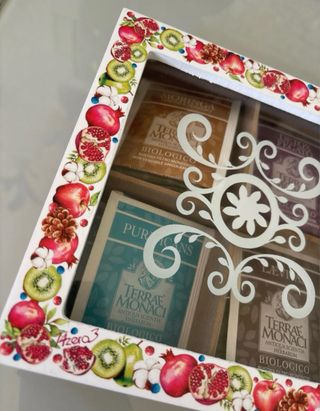 Scatola porta te' e tisane in legno