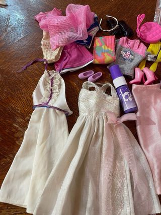 Lotto Barbie con vestiti e accessori