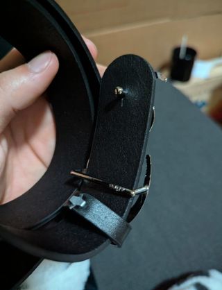 Cinturón cuero sintético hebilla estrella