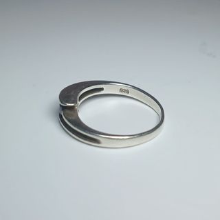 Anillo Plata con Piedra Negra