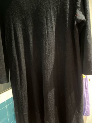 Vestido negro manga larga