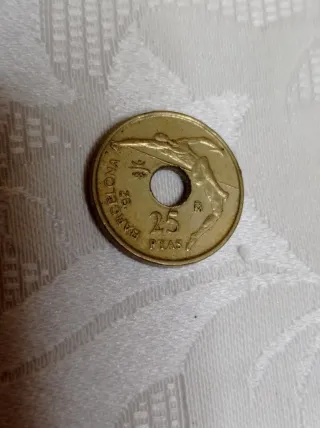 Moneta Spagna 25 Pesetas Barcellona 1992