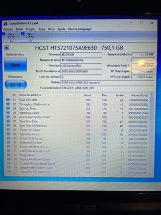 Lote de 2 Discos HDD- HGST 750GB + Toshiba 320GB