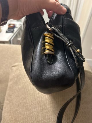 Bolso Loewe bandolera negro clásico vintage 30x20