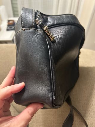 Bolso Loewe bandolera negro clásico vintage 30x20