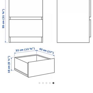 Mesita de noche Kullen Ikea