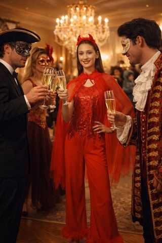 Disfraz Carnaval Demonia Lentejuelas Atosa