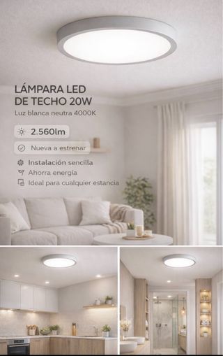 Plafón LED Techo 20W Alverlamp 4000K
