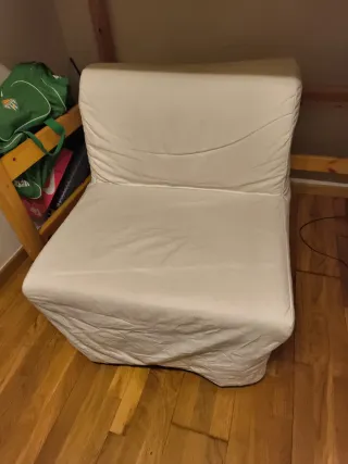 Sillón cama plegable Ikea blanco