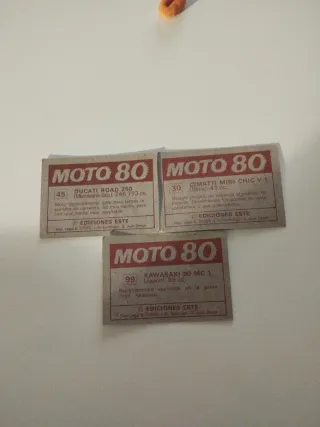 Cromos Moto 80: Ducati, Cimatti, Kawasaki