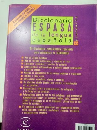 DICC. SECUNDARIA BACH LENGUA ESPAÑOLA