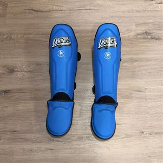 Espinilleras Danger Artes Marciales Azul