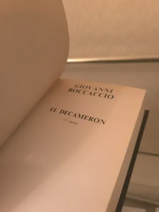 Libros Bocaccio El Decamerón