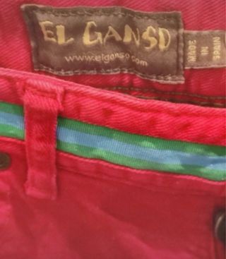 Vaqueros El Ganso Rojos Hombre Talla 38