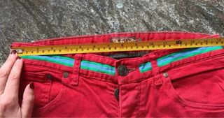 Vaqueros El Ganso Rojos Hombre Talla 38