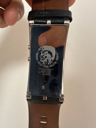 Reloj Diesel Digital Diseño Plata Negro