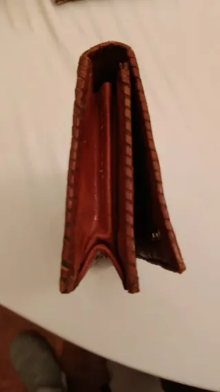 Cartera Vintage Cuero India Elefantes