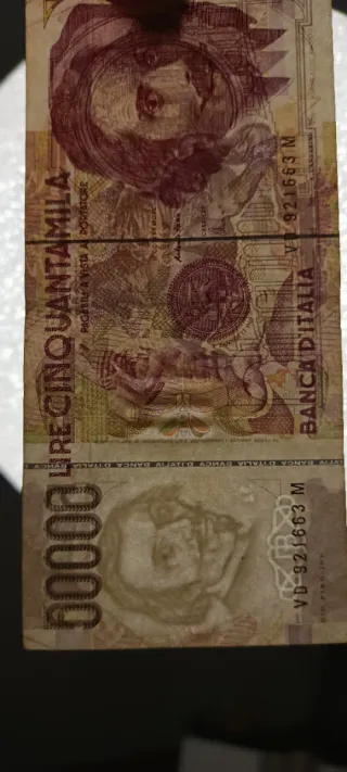 #1. Banconota 50000 lire Bernini II tipo.