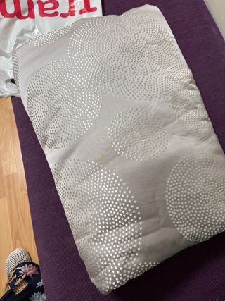 Colcha 150-160 cm Diseño Círculos Plateados