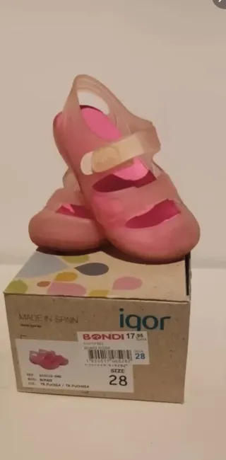 Sandalias Igor Talla 28 Rosa
