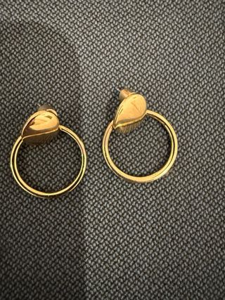 Pack 3 pares pendientes dorados