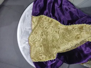 Disfraz Princesa Niña Morado y Dorado