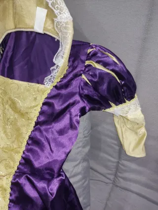 Disfraz Princesa Niña Morado y Dorado